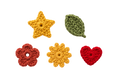 Mini Crochet Pattern Bundle — Sun, Star, Flower, Leaf & Heart Amigurumi Motifs | Digital PDF Download | Beginner Friendly Crochet Patterns